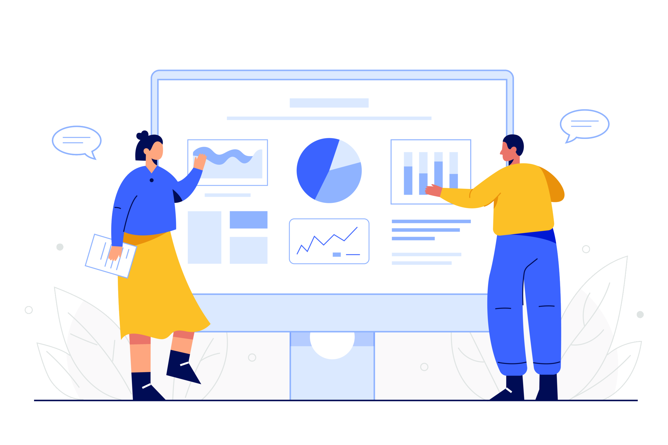 Employee working at office desk